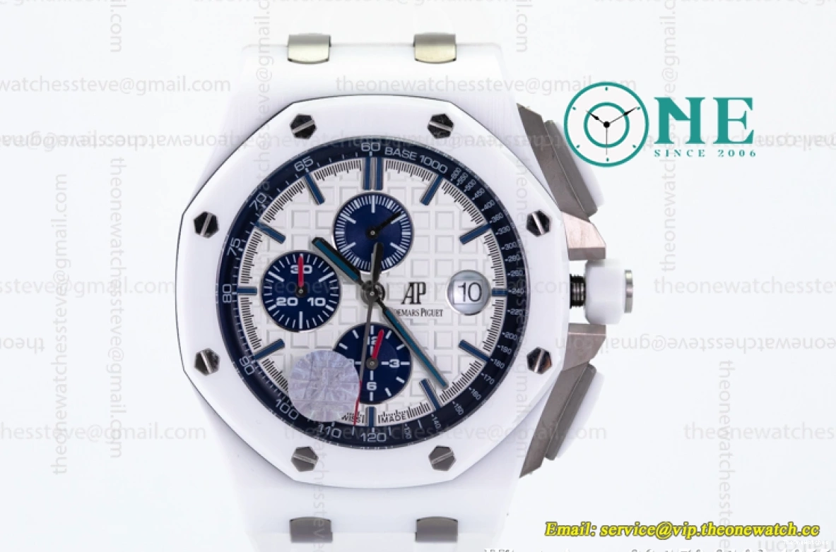 - White Oak Offshore Ceramic Chronograph Piguet Audemars Royal A3126 26402CB JF 0314